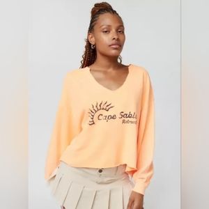 NWOT Out From Under Pullover Notch Neck Sweatshirt